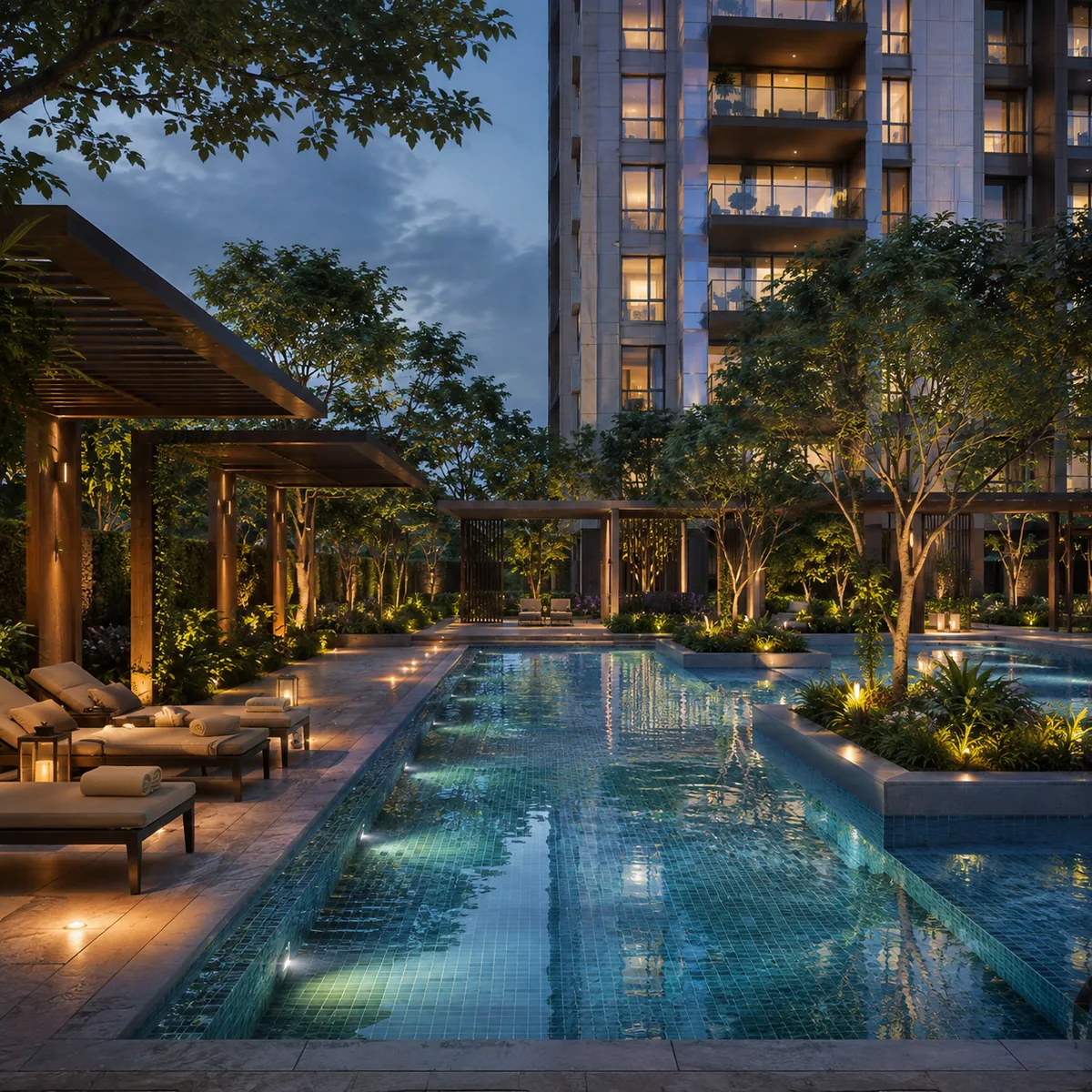 Urbanrise Begur Koppa Road swimming pool and sun deck Urbanrise Begur Koppa Road swimming pool and sun deck