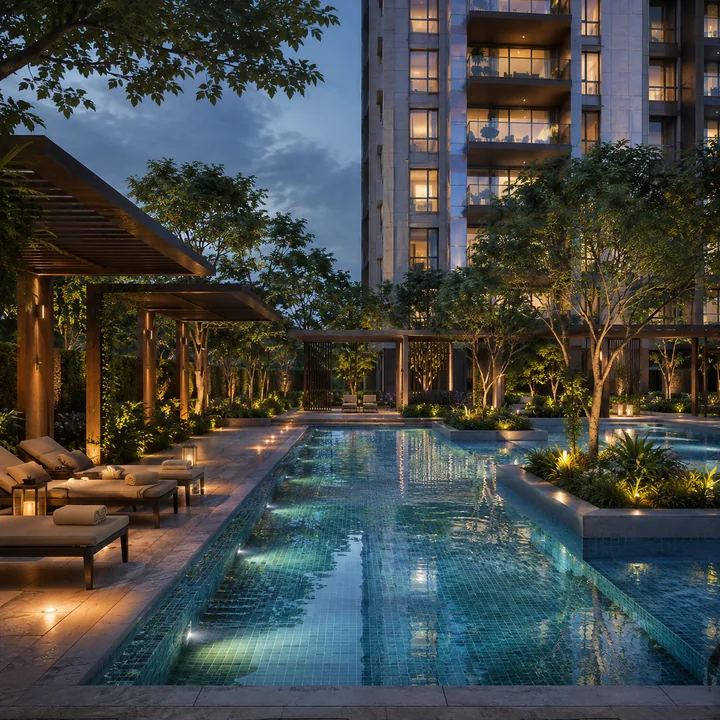 Urbanrise Begur Koppa Road swimming pool and sun deck